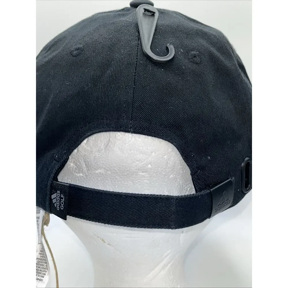 ADIDAS GOLF COAT OF ARMS - BLACK NEWCASTLE- ADJUSTABLE WOMEN HAT CAP NWT NEW